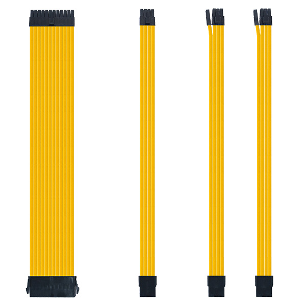 sensei mods custom sleeved cables bumblebee yellow 1