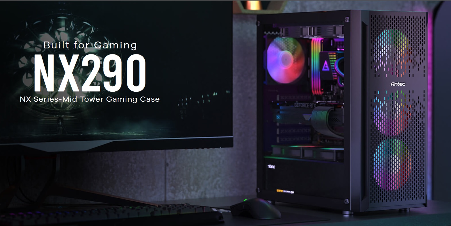 Antec NX290 ARGB Gaming Cabinet at Best Price | Ezpz Solutions