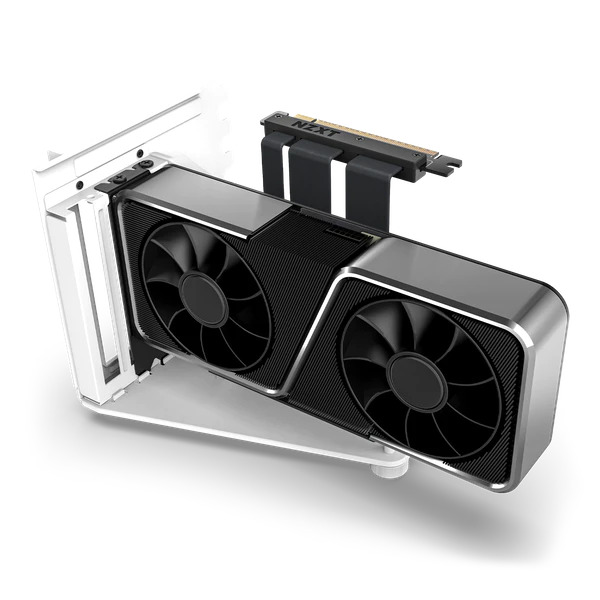 NZXT Matte White Vertical GPU Mounting Kit
