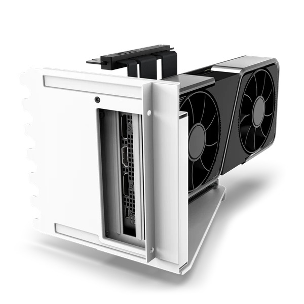 NZXT Matte White Vertical GPU Mounting Kit
