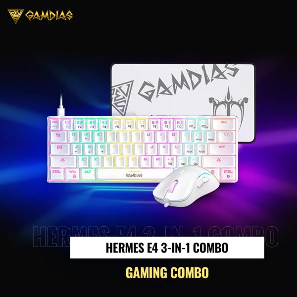 Gamdias Hermes E4 3-IN-1 Gaming Combo (Keyboard + Mouse + Mouse Mat) - Image 2