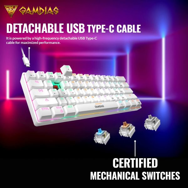 Gamdias Hermes E4 3-IN-1 Gaming Combo (Keyboard + Mouse + Mouse Mat) - Image 4