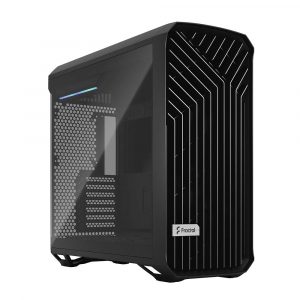 Fractal Design Torrent RGB TG Light Tint Black Mid-Tower Gaming Cabinet with E-ATX Support, 5 RGB Fans, Type-C, 420mm Radiator Support
