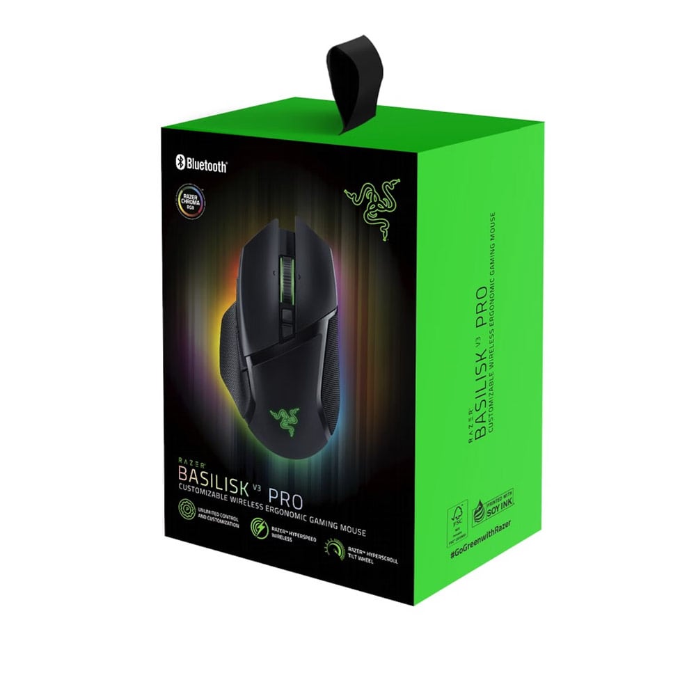  Razer Basilisk V3 Pro Customizable Wireless Gaming Mouse: Fast  Optical Switches Gen-3 - HyperScroll Tilt Wheel - Chroma RGB - 11  Programmable Buttons - Focus Pro 30K Optical Sensor - White : Video Games