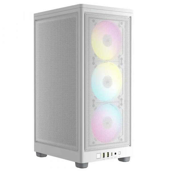 Corsair 2000D RGB Airflow White Mini-ITX PC Case Cabinet