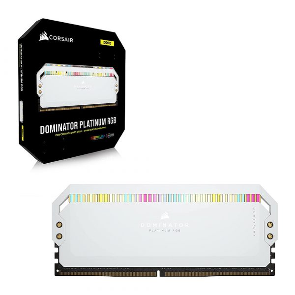 Corsair Dominator Platinum RGB White 32GB (16GBx2) 5600MHz DDR5 CL36 RAM Memory Module
