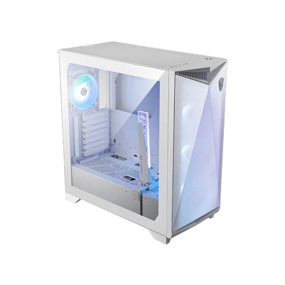 MSI MPG GUNGNIR 300R AIRFLOW White Mid Tower Cabinet, E-ATX Support, Mesh Front, USB Type C, Up To 360 mm Radiator Support - Image 2