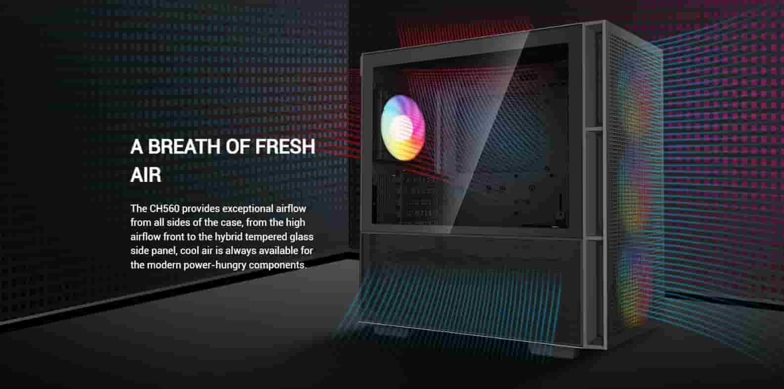 Deepcool CH560 Black Cabinet