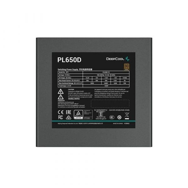 DeepCool PL650D ATX 3.0 650 Watt 80 Plus Bronze Power Supply - Image 4