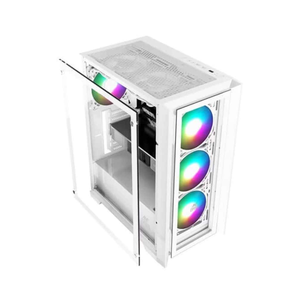 Ant Esports ICE-170TG White Gaming Cabinet - Image 3