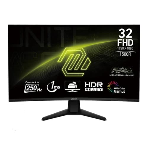 MSI MAG 32C6X 32Inch FHD 250Hz VA Curved Gaming Monitor