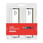 Adata XPG Lancer Blade RGB White 64GB (32GBx2) 6000MHz CL30 DDR5 Desktop RAM 