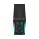 Fractal Design Meshify 3 Ambience Pro RGB Black Mid-Tower Cabinet with Light-Tint Tempered Glass, Type C Port, 3 ARGB Fans, E-ATX Support & Up to 360mm Radiator Support - Image 5