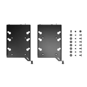 Fractal Design HDD Drive Tray Kit Type B Black Dual Pack for additional hard drive mounting in compatible PC cases