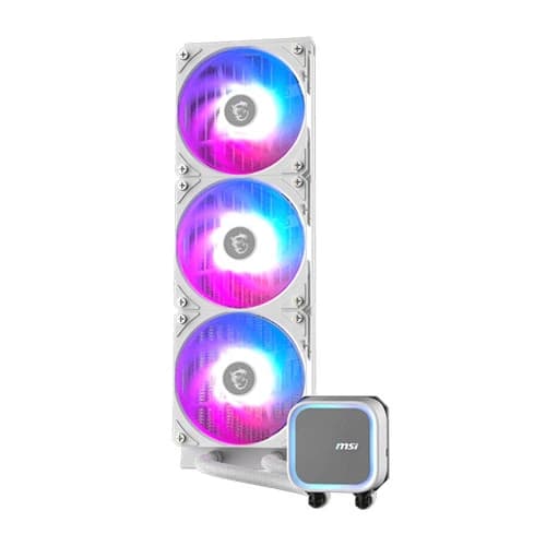 MSI MAG Coreliquid A13 360 ARGB White 360mm with Intel & AMD Socket Support, Dual 120mm Fans CPU Liquid Cooler - Image 2
