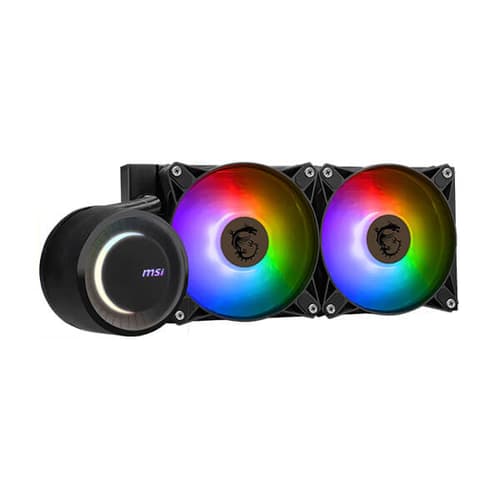 MSI MAG Coreliquid E240 ARGB 240mm with Intel & AMD Socket Support, Dual 120mm Fans CPU Liquid Cooler - Image 2