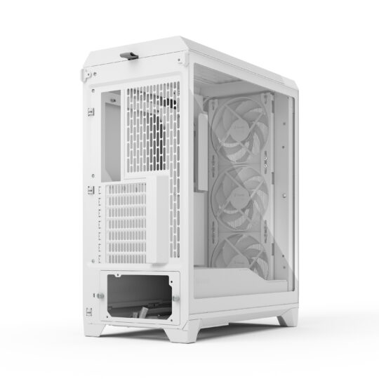 Fractal Design Meshify 3 White Mid-Tower Cabinet with Type-C, Clear-Tint Tempered Glass, E-ATX Support & Up to 360mm Radiator Support - Image 5