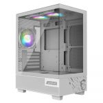 MSI PAG Pano M110A White Mid Tower Cabinet 3 ARGB Fans, ATX Support, Upto 240 mm Radiator Support