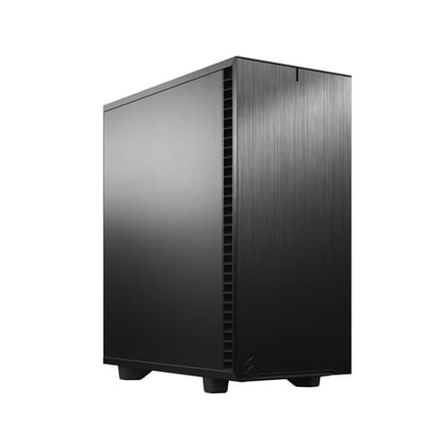 Fractal Design Define 7 Compact Black Mid‑Tower Cabinet with USB Type‑C, Brushed Aluminum Front, Sound‑Dampened Steel Panels, ATX Support & Up to 360 mm Radiator Support