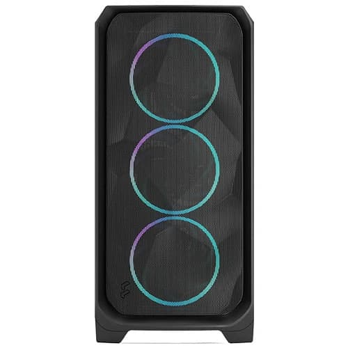 Fractal Design Meshify 3 XL RGB Black Full-Tower Cabinet with Type-C, Light-Tint Tempered Glass, 3 ARGB Fans, E-ATX Support & Up to 420mm Radiator Support - Image 7