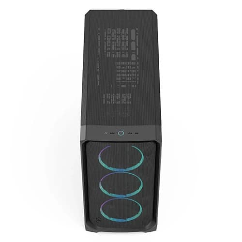 Fractal Design Meshify 3 XL RGB Black Full-Tower Cabinet with Type-C, Light-Tint Tempered Glass, 3 ARGB Fans, E-ATX Support & Up to 420mm Radiator Support - Image 6