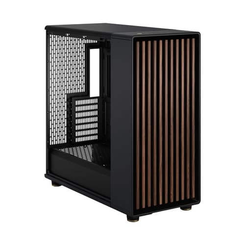Fractal Design North XL TG Dark Mid-Tower Cabinet (Black) with E-ATX Support, Tempered Glass, Type-C Port & Wooden Front Panel, 420mm Radiator Ready - Image 10