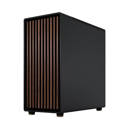 Fractal Design North XL TG Dark Mid-Tower Cabinet (Black) with E-ATX Support, Tempered Glass, Type-C Port & Wooden Front Panel, 420mm Radiator Ready - Image 6