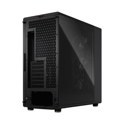 Fractal Design North XL TG Dark Mid-Tower Cabinet (Black) with E-ATX Support, Tempered Glass, Type-C Port & Wooden Front Panel, 420mm Radiator Ready - Image 3