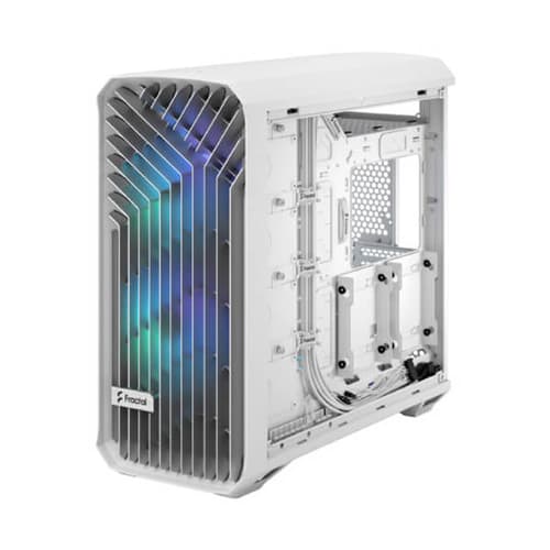 Fractal Design Torrent RGB TG Clear Tint White Mid-Tower Gaming Cabinet Type-C, E-ATX Support, 420mm Radiator Support - Image 5