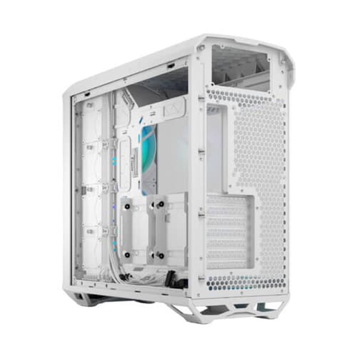 Fractal Design Torrent RGB TG Clear Tint White Mid-Tower Gaming Cabinet Type-C, E-ATX Support, 420mm Radiator Support - Image 4