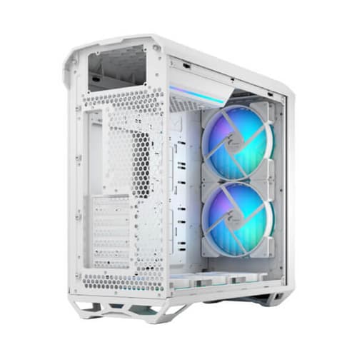 Fractal Design Torrent RGB TG Clear Tint White Mid-Tower Gaming Cabinet Type-C, E-ATX Support, 420mm Radiator Support - Image 3