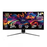 MSI MPG 341CQPX 34 Inch 240Hz UWQHD QD-OLED Curved Ultrawide Gaming Monitor – Front View