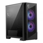MSI MPG Velox 300R Airflow PZ Black Mid Tower Gaming Cabinet with Type-C, E-ATX Support, 3 Fans 2 ARGB & 1 Non-ARGB 360mm Radiator Support