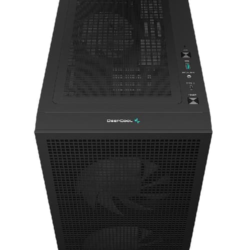 DeepCool CH360 Digital Black Mini Tower Cabinet with Digital Display, Type C Port, Upto M-ATX Support, Upto 360mm Radiator Support - Image 7