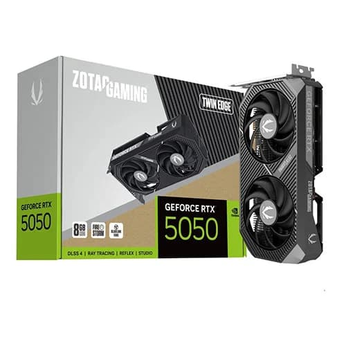 Zotac Nvidia GeForce RTX 5050 Twin Edge 8GB GDDR6 Dual Fan Graphics Card