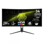 MSI MAG 342CQR E2 34 Inch 180hz UWQHD VA Curved Gaming Monitor
