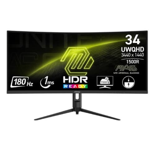 MSI MAG 342CQR E2 34 Inch 180hz UWQHD VA Curved Gaming Monitor