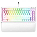 Razer Blackwidow V4 White 75% Hot Swappable Mechanical Tactile Switch Wired Gaming Keyboard