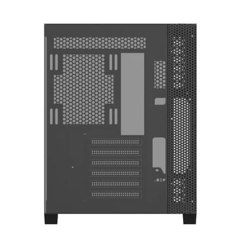 Cooler Master CD600 Black ATX Mid Tower Cabinet with High-Airflow Front Panel, Tempered Glass Side Panel, And Up To 360mm Radiator Support - Image 3
