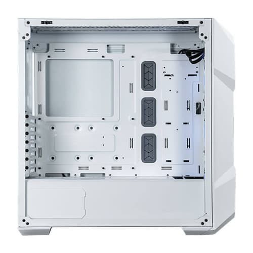Cooler Master MasterBox TD500 Mesh V2 White ARGB E-ATX Mid Tower Cabinet with High-Airflow Polygonal Mesh Front Panel, Tempered Glass Side Panel, Pre-Installed ARGB Fans, USB Type-C And Up To 360mm Radiator Support - Image 3