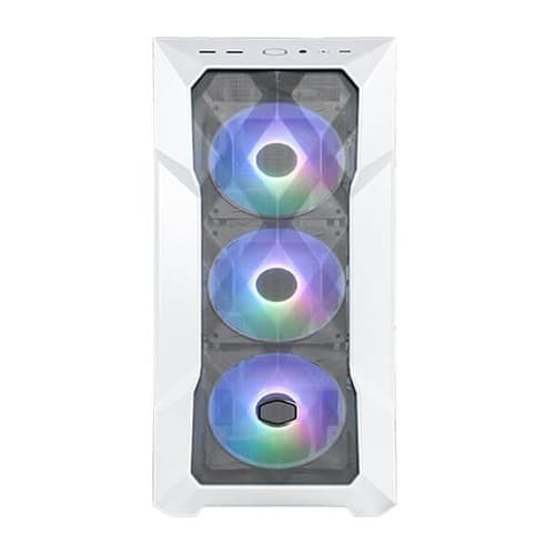 Cooler Master MasterBox TD500 Mesh V2 White ARGB E-ATX Mid Tower Cabinet with High-Airflow Polygonal Mesh Front Panel, Tempered Glass Side Panel, Pre-Installed ARGB Fans, USB Type-C And Up To 360mm Radiator Support - Image 2