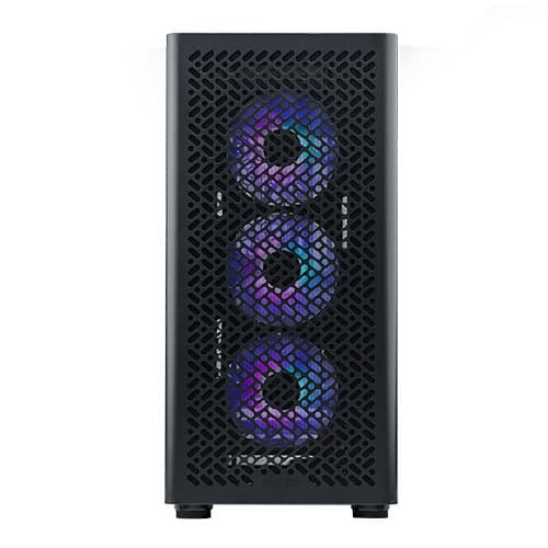 Cooler Master Elite 502 Black ARGB Mid Tower Cabinet with Tempered Glass, 3 Pre-Installed ARGB Fans, Upto E-ATX Support, Type C Port, High-Airflow Mesh Front, Upto 360MM Radiator Support - Image 3
