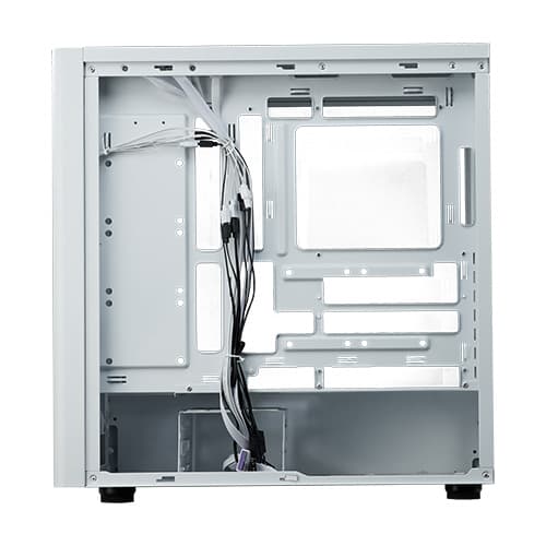 Cooler Master Elite 502 White ARGB Mid Tower Cabinet With Tempered Glass, 3 Pre-Installed ARGB Fans, Upto E-ATX Support, Type C Port, High-Airflow Mesh Front, Upto 420MM Radiator Support - Image 4
