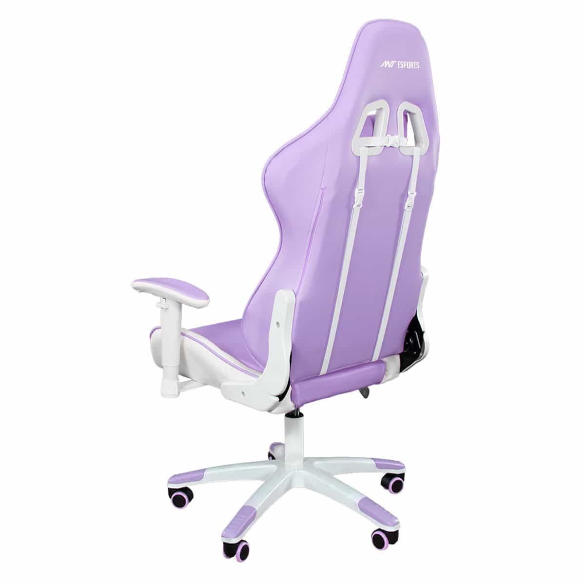 Ant Esports 9077 White Purple Ergonomic Gaming Chair - Image 2