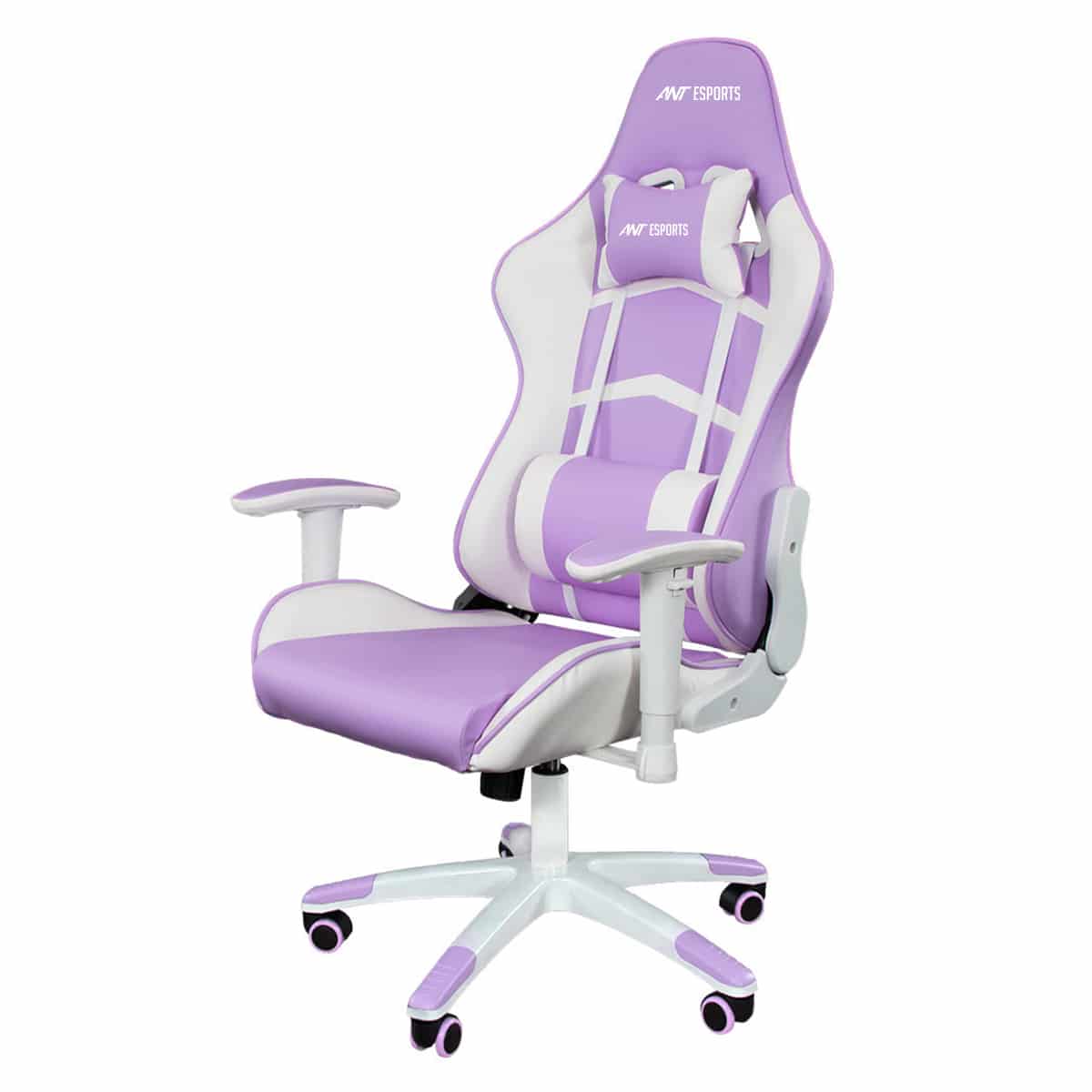 Ant Esports 9077 White Purple Ergonomic Gaming Chair - Image 3