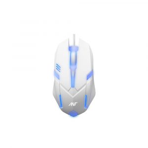 Ant GM46 White RGB Wired Gaming Mouse with 2400 DPI