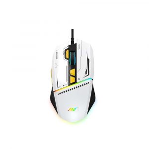 Ant Ghost 50 White RGB Wired Gaming Mouse With 12800 DPI