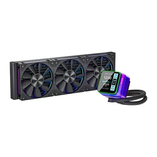 Ant Esports Glacius-360D ARGB 360mm CPU Liquid Cooler with LCD Display