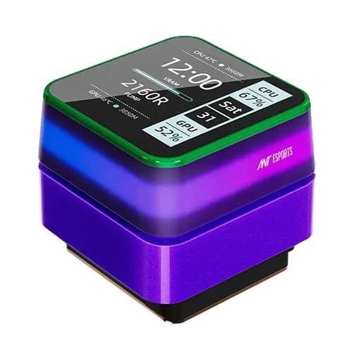 Ant Esports Glacius-360D ARGB 360mm CPU Liquid Cooler with LCD Display - Image 4