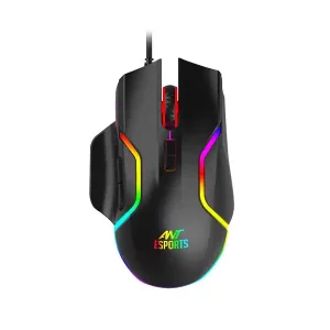 Ant Esports GM320 Black RGB Optical Gaming Mouse With 12800 DPI